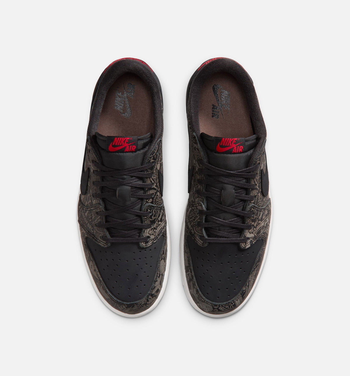 Air Jordan 1 Retro Low OG Mens Lifestyle Shoe - Black/Varsity Red/Summit White