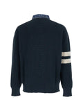 DSQUARED2 sweater with denim collar