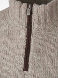 Fedeli quarter-zip ribbed-knit sweater