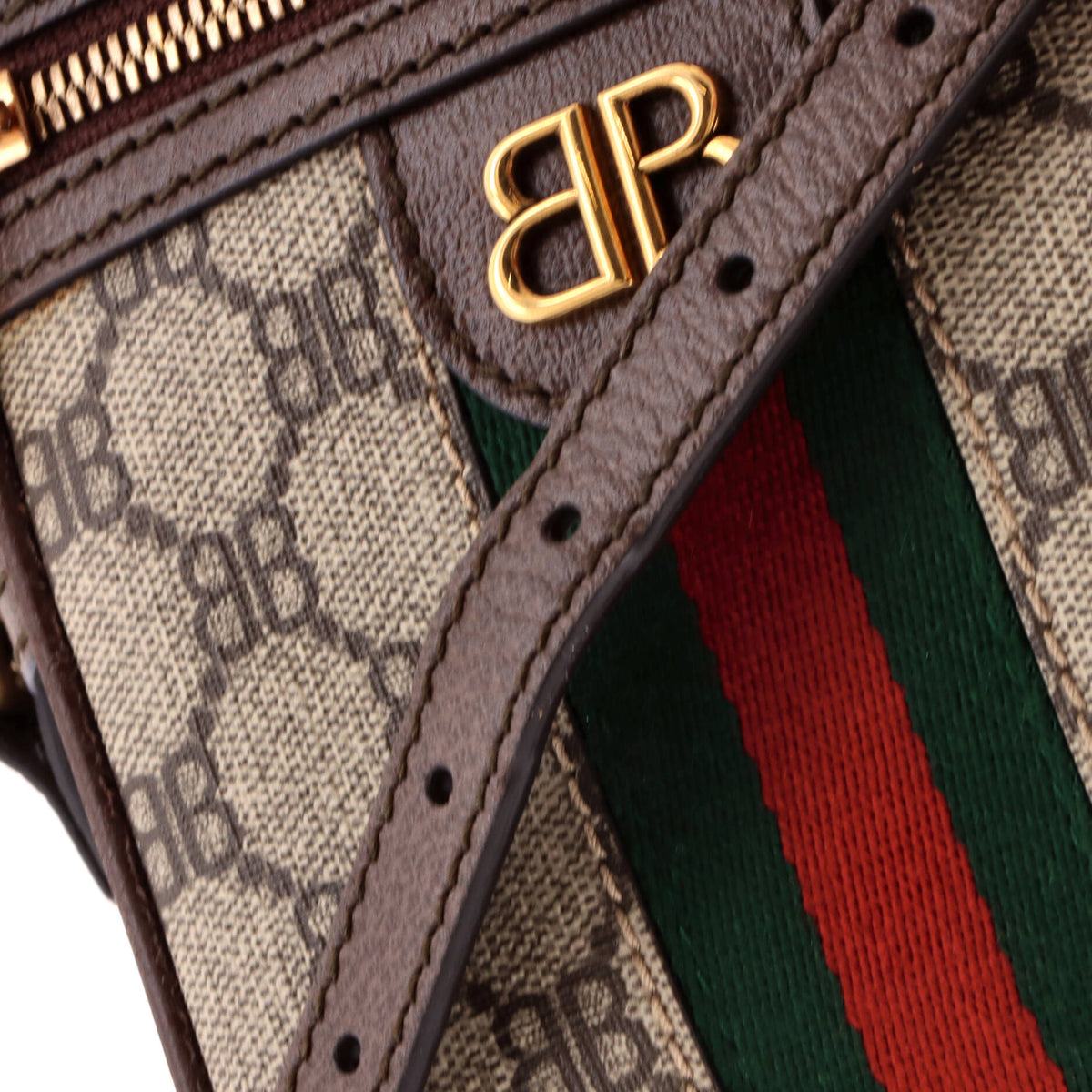 x Gucci The Hacker Project Zip Messenger Bag BB Coated Canvas Mini