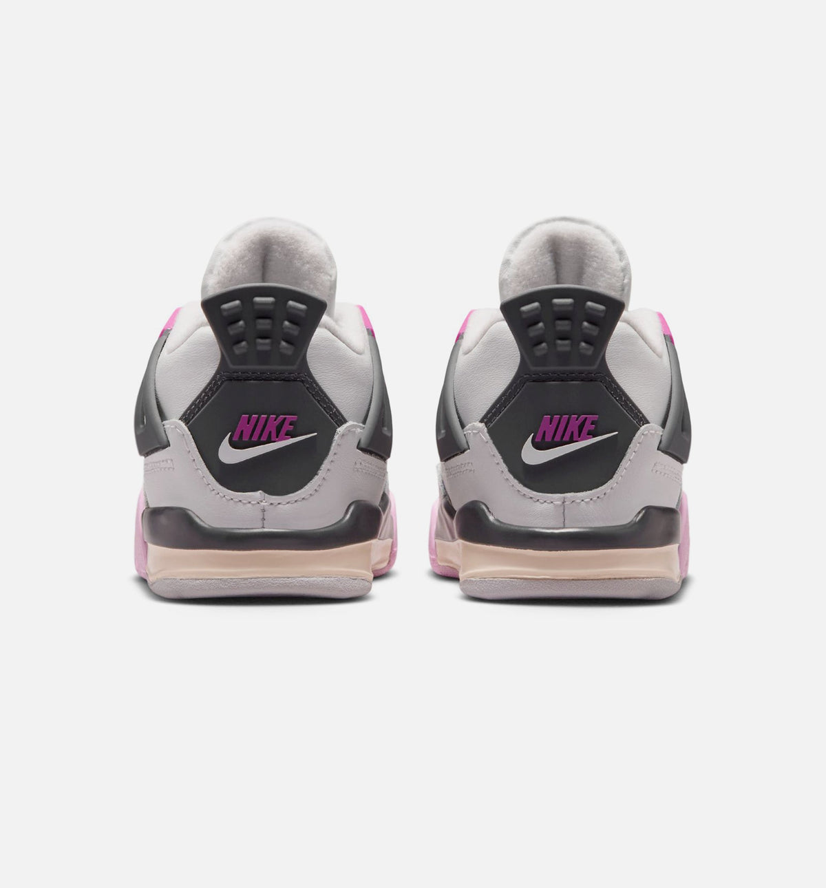 Air Jordan 4 Retro Comic Infant Toddler Lifestyle Shoe - Off White/Fire Pink/Anthracite