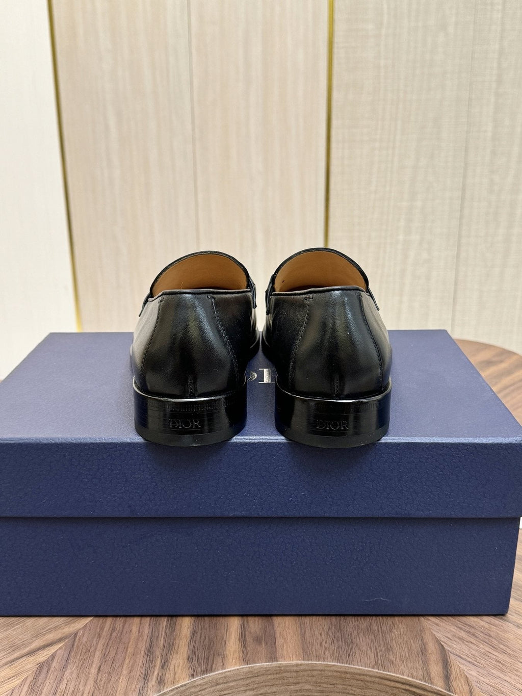 Dior Black Buckle Loafers - Black Leather Upper